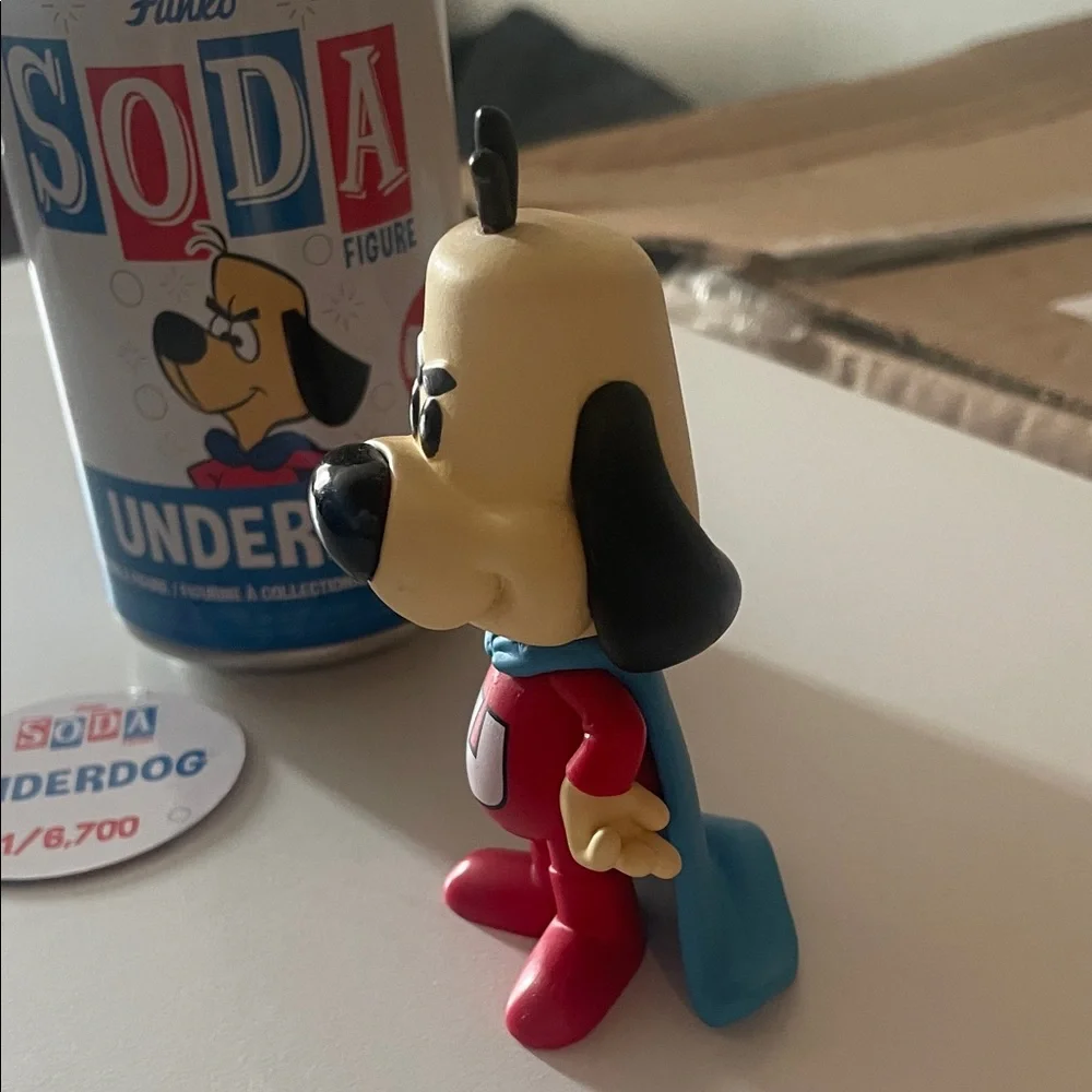 Funko Soda Underdog Figure in Red and Blue